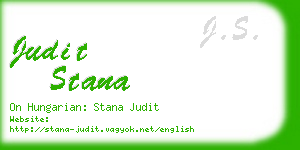 judit stana business card